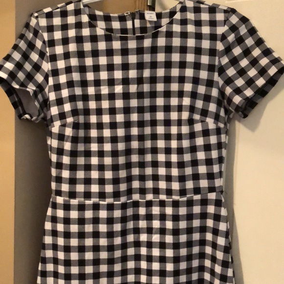 Old Navy Black and White Plaid knee High Dress XS - Picture 2 of 7